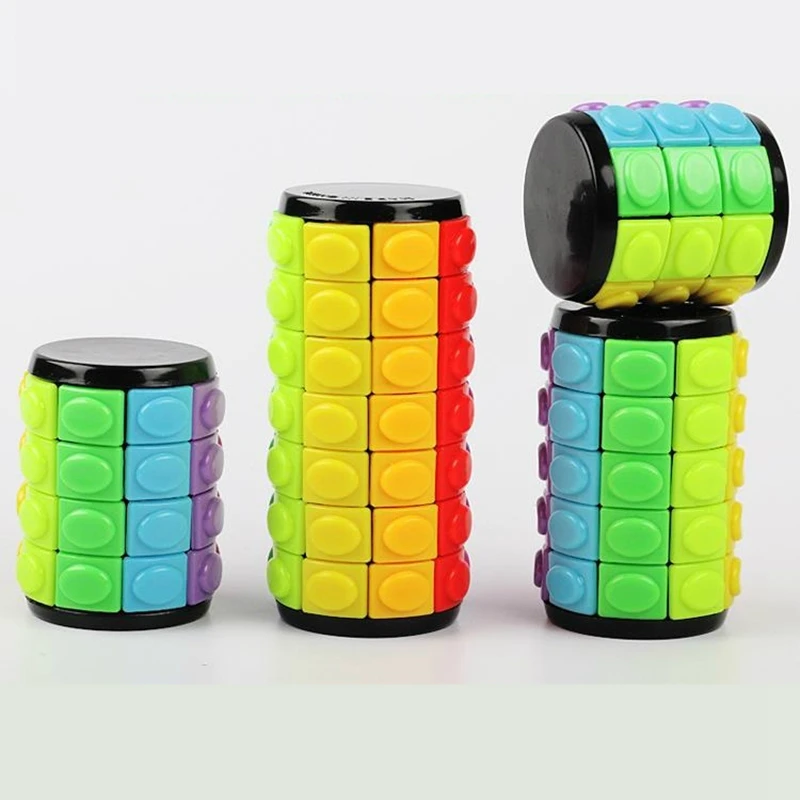 Children Kids Rainbow Cylindrical Brain Development Puzzle Cube Gift Creative Sliding Decompression Magic Cube Toy for Adult
Children Kids Rainbow Cylindrical Brain Development Puzzle Cube Gift Creative Sliding Decompression Magic Cube Toy for Adult