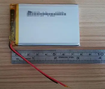 Free ship 2pcs/lot 3.7v 2700mAh 605078 polymer lithium battery li-ion rechargeable battery
Free ship 2pcs/lot 3.7v 2700mAh 605078 polymer lithium battery li-ion rechargeable battery