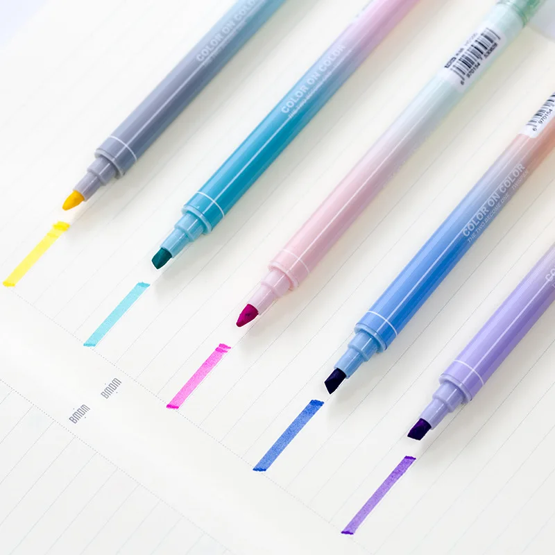 40 pcs/Lot Color on Color highlighter pen Dual-side Writing markers Fluorescent chalk Stationery Office School supplies FB723
40 pcs/Lot Color on Color highlighter pen Dual-side Writing markers Fluorescent chalk Stationery Office School supplies FB723