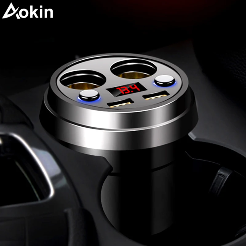 Aokin Cup Car Charger 12V 3.0 A Quick Charger Voltage LED Display 2 Car Cigarette Lighter Dual USB Port Car Charger
Aokin Cup Car Charger 12V 3.0 A Quick Charger Voltage LED Display 2 Car Cigarette Lighter Dual USB Port Car Charger