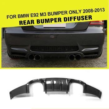 Carbon Fiber / FRP Black Auto Rear Bumper Guard Lip Diffuser Spoiler for BMW E92 M3 2008 - 2013 Add On Style 
Carbon Fiber / FRP Black Auto Rear Bumper Guard Lip Diffuser Spoiler for BMW E92 M3 2008 - 2013 Add On Style