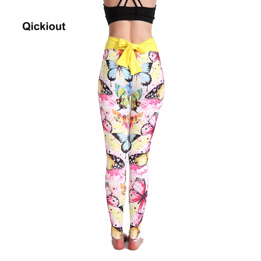 Qickitout 2018 Bowknot Women's Leggings Sexy Cute High Yellow Waist Trousers Yo ga Pants 3D Printed Colorful Butterfly Pattern
Qickitout 2018 Bowknot Women's Leggings Sexy Cute High Yellow Waist Trousers Yo ga Pants 3D Printed Colorful Butterfly Pattern