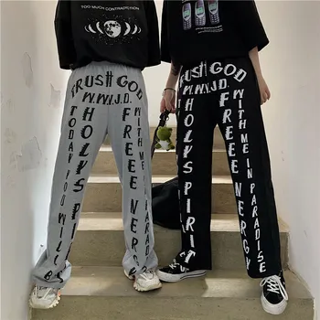 Lychee Girls Harajuku Elastic Waist Pocket Women Pants Letter Women Summer Straight Pants Casual Sport High Waist Lady Pants
Lychee Girls Harajuku Elastic Waist Pocket Women Pants Letter Women Summer Straight Pants Casual Sport High Waist Lady Pants