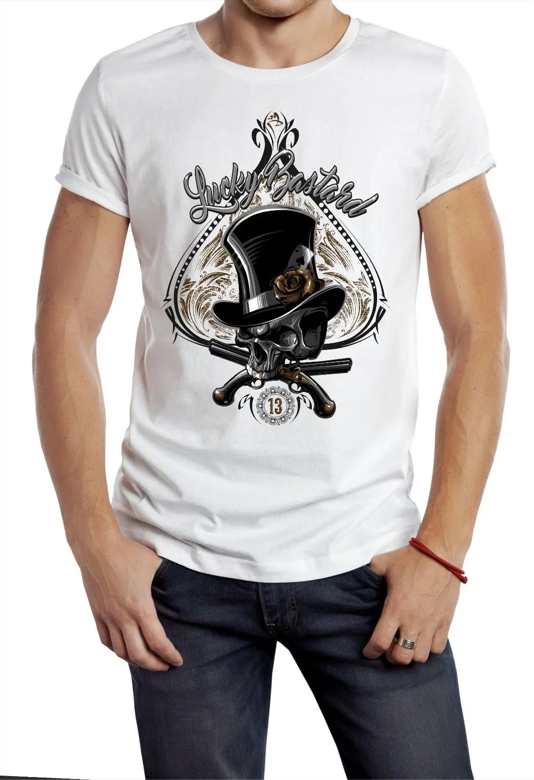 Peaky Blinders T-shirt Lucky 13 Gangster TV England Skull Garrison Tom white Print T Shirt Mens Short Sleeve Hot Black Style
Peaky Blinders T-shirt Lucky 13 Gangster TV England Skull Garrison Tom white Print T Shirt Mens Short Sleeve Hot Black Style