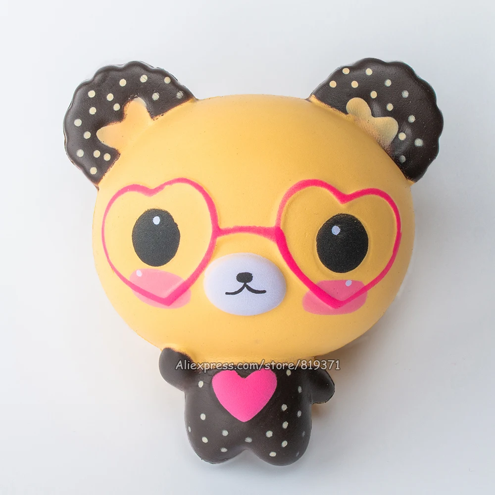 12cm Cute Bear Doll Squishy Cartoon Love Glasses Heart Slow Rising Squishy Toys Phone Gadget Strap Squeeze Kids Gift
12cm Cute Bear Doll Squishy Cartoon Love Glasses Heart Slow Rising Squishy Toys Phone Gadget Strap Squeeze Kids Gift