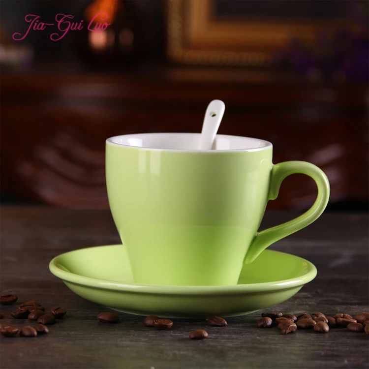 Jia-gui luo cups 300 ml High-grade ceramic glazed espresso coffee set simple European cappuccino latte
Jia-gui luo cups 300 ml High-grade ceramic glazed espresso coffee set simple European cappuccino latte