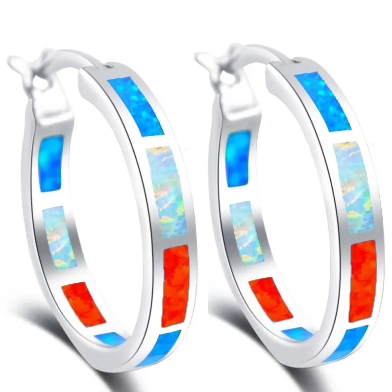 18mm Round Wholesale & Retail Color Fire Opal Silver stamped Hoop Earrings Fashionl Jewelry*Opal Jewelry OE567
18mm Round Wholesale & Retail Color Fire Opal Silver stamped Hoop Earrings Fashionl Jewelry*Opal Jewelry OE567