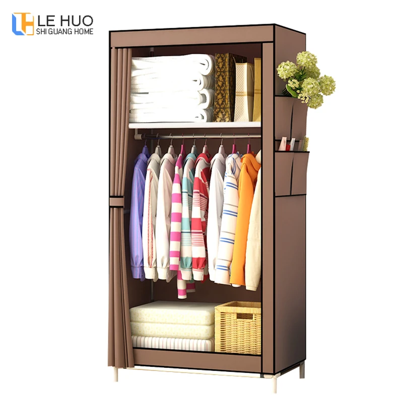 Dormitory single wardrobe Non-woven Steel frame reinforcement Standing Clothing Storage Organizer cabinet Closet furniture
Dormitory single wardrobe Non-woven Steel frame reinforcement Standing Clothing Storage Organizer cabinet Closet furniture