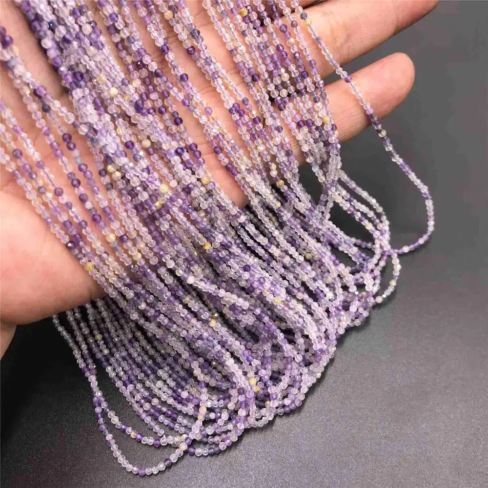 Natural amethysts Beads Round Small Section Loose Beads purple Quartzs Stone beads Jewelry Making Bracelet 2 mm faceted gem bead
Natural amethysts Beads Round Small Section Loose Beads purple Quartzs Stone beads Jewelry Making Bracelet 2 mm faceted gem bead