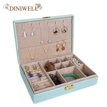 DINIWELL PU Leather Jewelry Storage Box Watch Organizer For Earring Display Large Capacity Storage Container Travel Makeup Box
DINIWELL PU Leather Jewelry Storage Box Watch Organizer For Earring Display Large Capacity Storage Container Travel Makeup Box