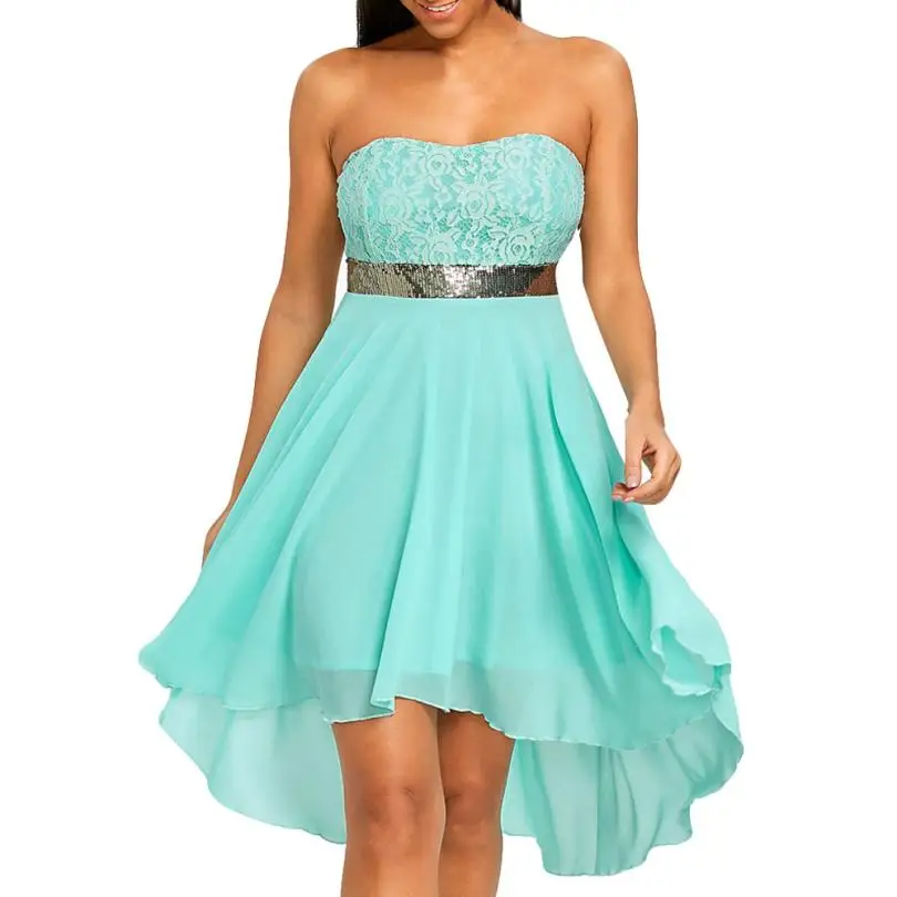 Summer Party Dress 2018 Womens Chiffon Elegant Lace Sequined Mini Dresses Sexy Strapless Sleeveless Dress Clothes for Women
Summer Party Dress 2018 Womens Chiffon Elegant Lace Sequined Mini Dresses Sexy Strapless Sleeveless Dress Clothes for Women