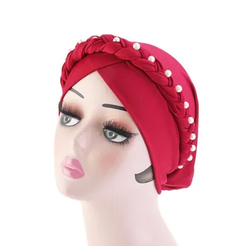 2019 Muslim Pearl braids Stretch Turban Ruffle Hair Hats Beanie Bandanas Scarf Head Wrap Headwear for Women 47
2019 Muslim Pearl braids Stretch Turban Ruffle Hair Hats Beanie Bandanas Scarf Head Wrap Headwear for Women 47