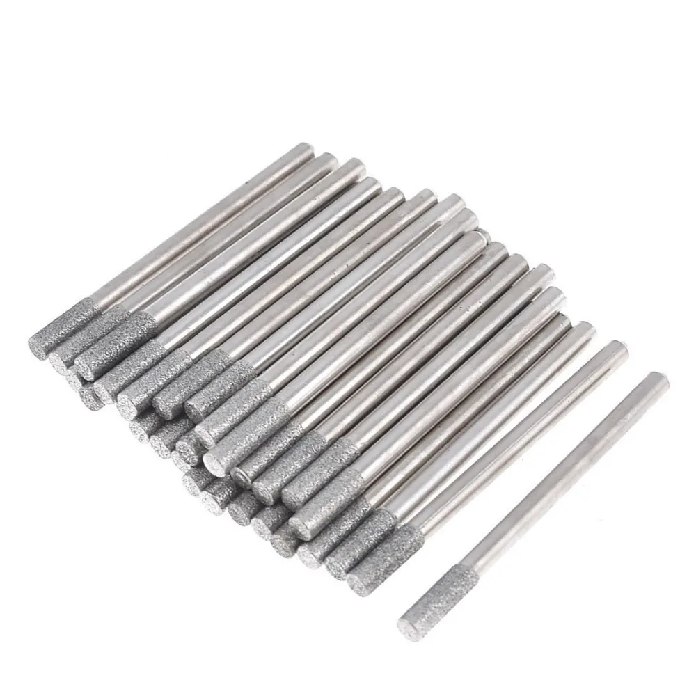 10 pcs 4mm Cylinder Diamond Grinding Head Mounted Points Polishing Bits, 45mm Length , 3mm shank
10 pcs 4mm Cylinder Diamond Grinding Head Mounted Points Polishing Bits, 45mm Length , 3mm shank