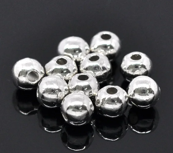 DoreenBeads Zinc metal alloy Spacer Beads Ball Silver Plated Color Plated About 6mm( 2/8") Dia, Hole:Approx 1.8mm, 15 PCs
DoreenBeads Zinc metal alloy Spacer Beads Ball Silver Plated Color Plated About 6mm( 2/8") Dia, Hole:Approx 1.8mm, 15 PCs