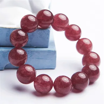 Genuine Red Natural Strawberry Quartz Bracelets Women Lady Crystal Stretch Round Bead Bracelet Drop Shipping
Genuine Red Natural Strawberry Quartz Bracelets Women Lady Crystal Stretch Round Bead Bracelet Drop Shipping