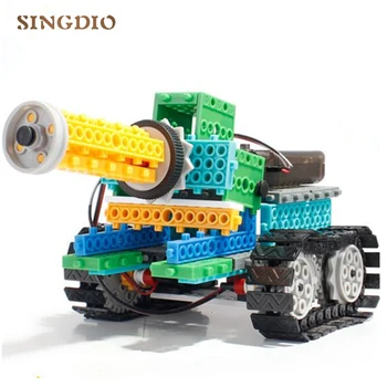 Remote control Diy rc robot developing battle big tank electronic Assembly Building Blocks model toy for children
Remote control Diy rc robot developing battle big tank electronic Assembly Building Blocks model toy for children