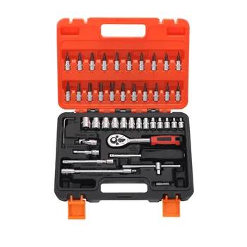 2018 Real Rushed Ferramentas 46pcs 1/4-inch Sleeve Socket Set Car Repair Tool Ratchet Combination Bit A Of Keys Chrome Vanadium
2018 Real Rushed Ferramentas 46pcs 1/4-inch Sleeve Socket Set Car Repair Tool Ratchet Combination Bit A Of Keys Chrome Vanadium