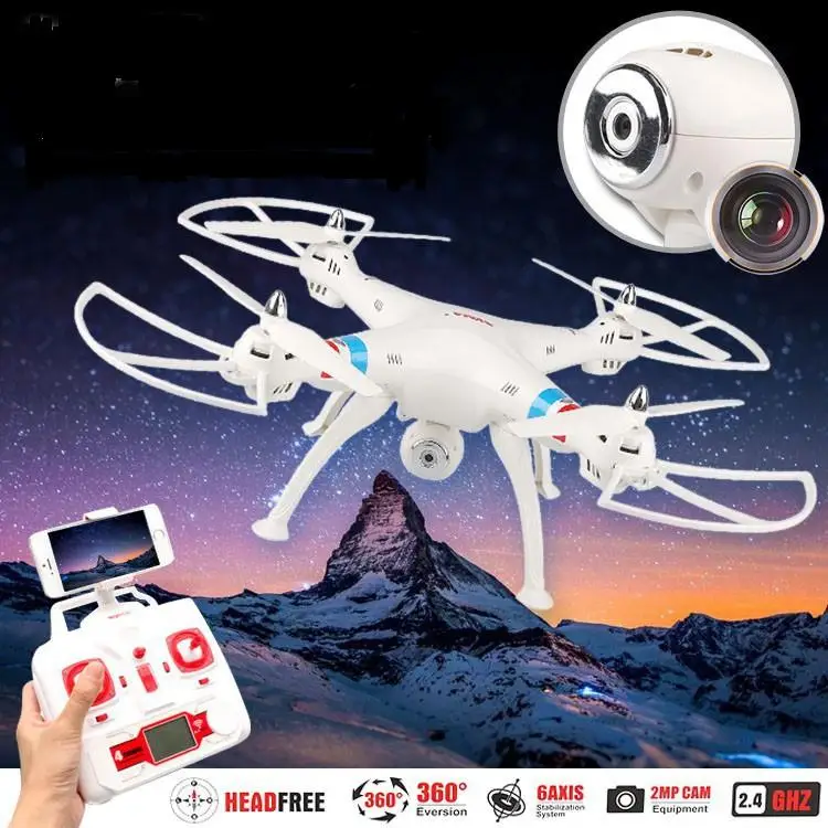 Syma X8W Helicopter WiFi FPV Drone Headless Mode RC Quadcopter with Camera RTF 2.4GHz
Syma X8W Helicopter WiFi FPV Drone Headless Mode RC Quadcopter with Camera RTF 2.4GHz