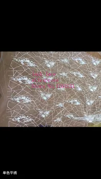 5yards/bag ZC48# White geometric line embroidery flower lace fabric used for wedding dress stage
5yards/bag ZC48# White geometric line embroidery flower lace fabric used for wedding dress stage