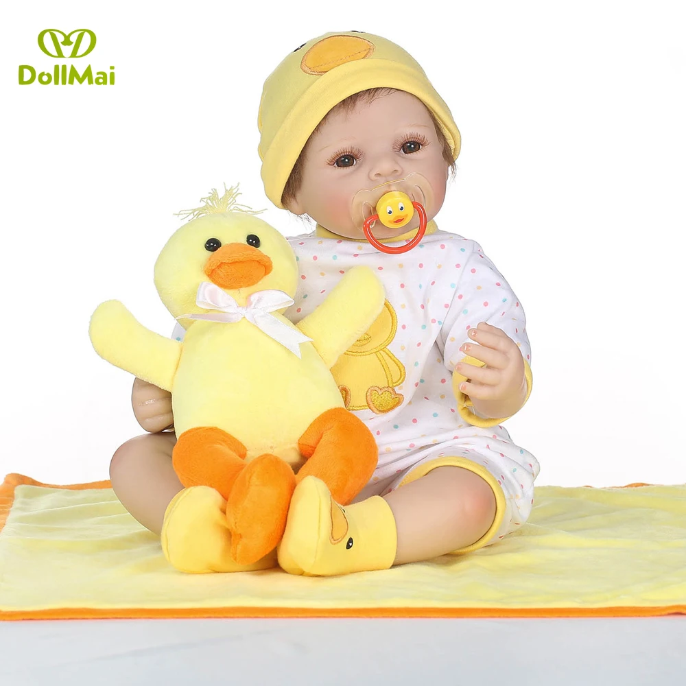22"55cm Reborn silicone Baby Alive vivid Baby Reborn Dolls rooted hair fashion toddler toy for Kids Birthday Christmas Gift
22"55cm Reborn silicone Baby Alive vivid Baby Reborn Dolls rooted hair fashion toddler toy for Kids Birthday Christmas Gift