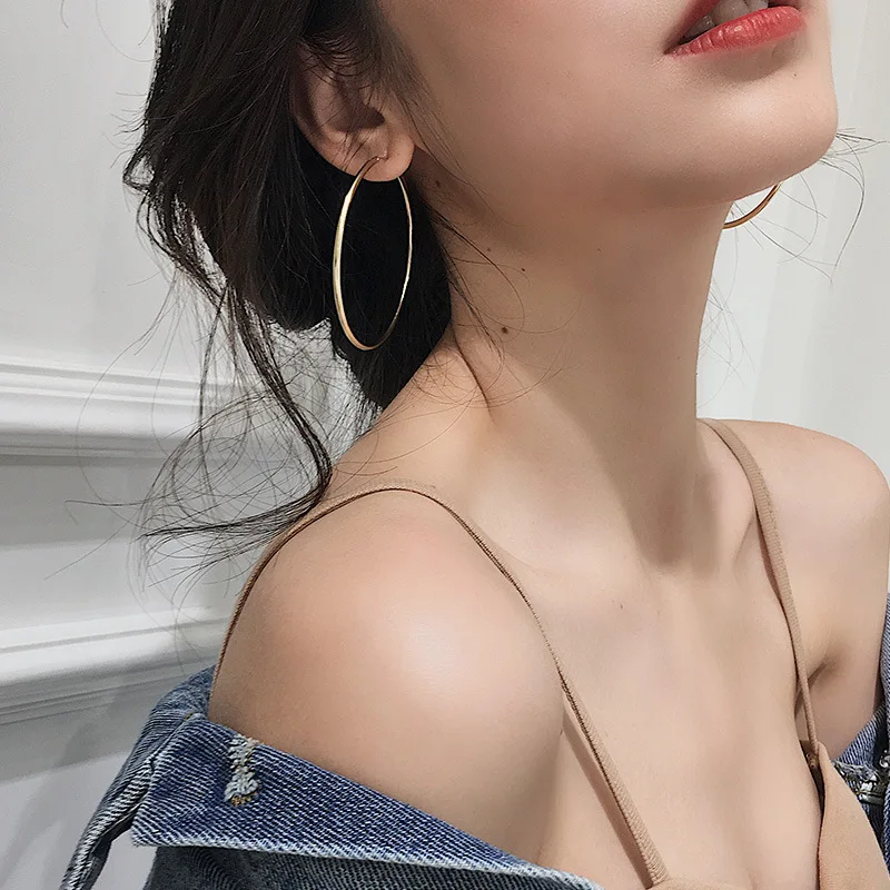 30-80MM Big Hoop Earrings Sexy Earrings Accessories Fashion Exaggerated Hoop Ear Loop Smooth Circle for Women Girl's Jewelry
30-80MM Big Hoop Earrings Sexy Earrings Accessories Fashion Exaggerated Hoop Ear Loop Smooth Circle for Women Girl's Jewelry