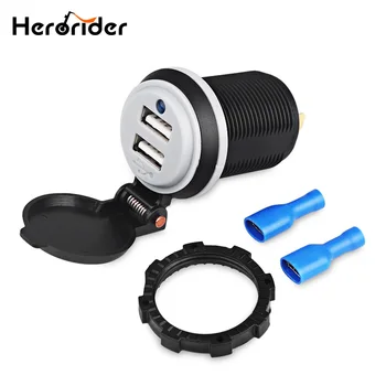 Auto Dual USB Car Charger Adapter Power Outlet For Phone Motorcycle Boat Car 2 Port Waterproof 4.2A USB Car Socket
Auto Dual USB Car Charger Adapter Power Outlet For Phone Motorcycle Boat Car 2 Port Waterproof 4.2A USB Car Socket