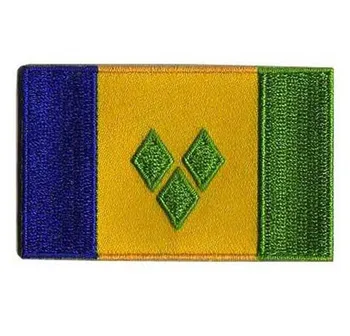 Saint Vincent Embroidered Patches Made by Twill with Flat Broder and Iron On Backing Accept Custom MOQ50pc free shipping by Post
Saint Vincent Embroidered Patches Made by Twill with Flat Broder and Iron On Backing Accept Custom MOQ50pc free shipping by Post