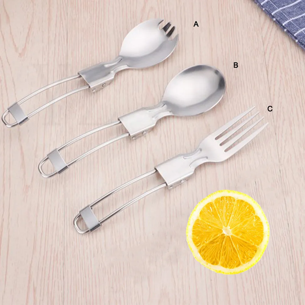 Stainless Steel Outdoor Dining Convenient Folding Tableware Sliver Fork Spoon Kitchen Gadget
Stainless Steel Outdoor Dining Convenient Folding Tableware Sliver Fork Spoon Kitchen Gadget