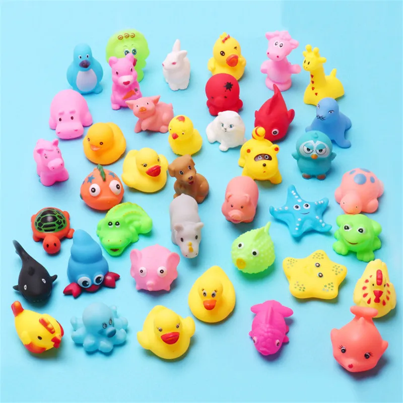10pcs Mixed Animals Swimming Water Toys Rubber Duck Can Float On Water Sound Wash Bath Toys Kids Educational Toys
10pcs Mixed Animals Swimming Water Toys Rubber Duck Can Float On Water Sound Wash Bath Toys Kids Educational Toys