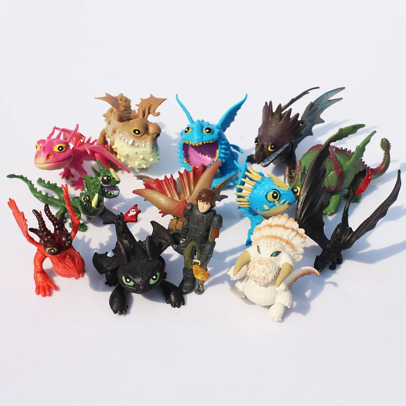 13pcs/lot How To Train Your Dragon 2 PVC Figure Toys Hiccup Toothless Skull Gronckle Deadly Nadder Night Dragon Figures Fury
13pcs/lot How To Train Your Dragon 2 PVC Figure Toys Hiccup Toothless Skull Gronckle Deadly Nadder Night Dragon Figures Fury