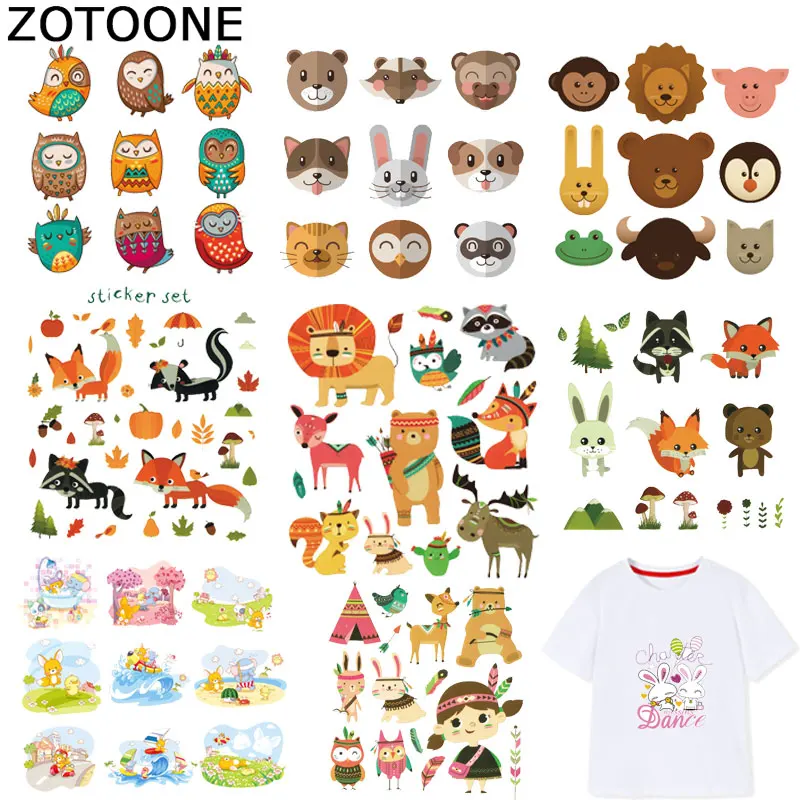 ZOTOONE Cute Stickers Animal Patches for Kids Iron on Transfers for Clothes T-shirt Heat Transfer DIY Accessory Appliques F1
ZOTOONE Cute Stickers Animal Patches for Kids Iron on Transfers for Clothes T-shirt Heat Transfer DIY Accessory Appliques F1