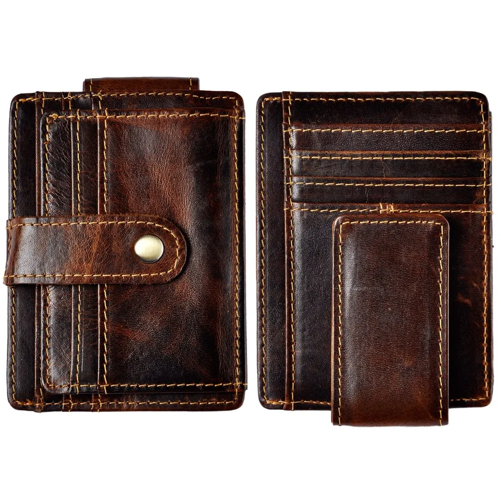 Cattle male Real leather Credit Card Case Bill Holder Magnet Money Clip Slim Handy Wallet Mini Front Pocket Purse For Men 1025c
Cattle male Real leather Credit Card Case Bill Holder Magnet Money Clip Slim Handy Wallet Mini Front Pocket Purse For Men 1025c
