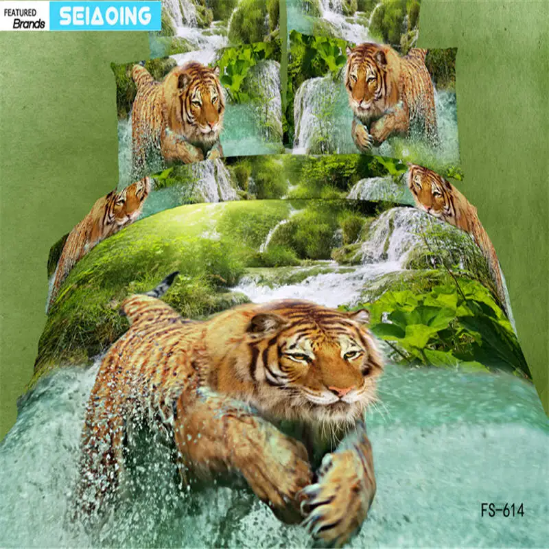 3D oil painting bedding set tiger printed 100% cotton comforter/quilt cover 4/5pc boy home decor pillowcase morden bed sheet set
3D oil painting bedding set tiger printed 100% cotton comforter/quilt cover 4/5pc boy home decor pillowcase morden bed sheet set