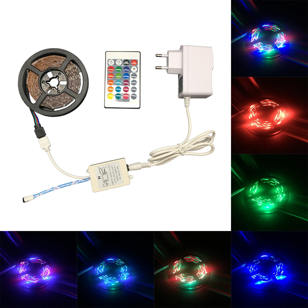 RGB LED Strip Light 5M 60LED/M 300 LEDs Flexible SMD 3528 DC 12V Red Green Blue Warm White White 2835 LED Diode Ribbon Tape Lamp
RGB LED Strip Light 5M 60LED/M 300 LEDs Flexible SMD 3528 DC 12V Red Green Blue Warm White White 2835 LED Diode Ribbon Tape Lamp