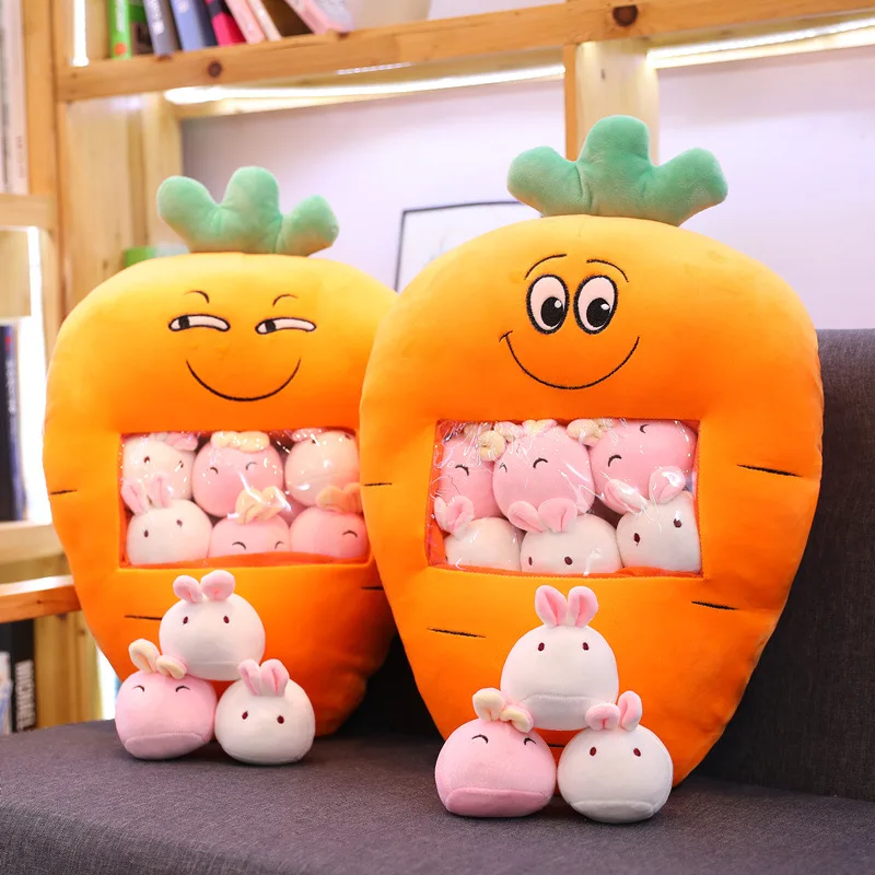 Cute Big Bag Bunny Rabbit Plush Toys for Kid Doll Creative Carrot Rabbit Pudding Animals Ball in Bag Stuffed Mini Stuffed Toy 
Cute Big Bag Bunny Rabbit Plush Toys for Kid Doll Creative Carrot Rabbit Pudding Animals Ball in Bag Stuffed Mini Stuffed Toy