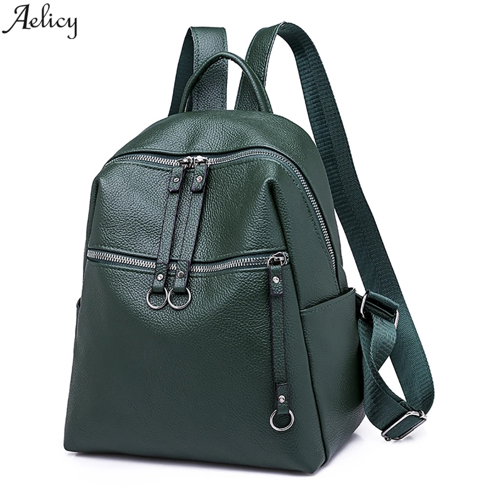 Aelicy PU Backpack Women Large Capacity Wild Casual Student Bag For Outdoor Travel Soft Leather Student Bag Simple Backpack
Aelicy PU Backpack Women Large Capacity Wild Casual Student Bag For Outdoor Travel Soft Leather Student Bag Simple Backpack