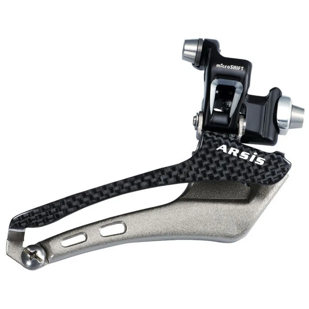 Original Double 2X10 Speed Front Carbon microSHIFT Brazed-on FD-R88C Front Derailleur ARSIS Road Bike Components
Original Double 2X10 Speed Front Carbon microSHIFT Brazed-on FD-R88C Front Derailleur ARSIS Road Bike Components