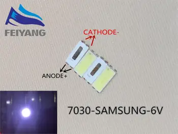 50piece/lot FOR maintenance Samsung LCD TV LED backlight Article lamp SMD LEDs 6V 7030 Cold white light emitting diode
50piece/lot FOR maintenance Samsung LCD TV LED backlight Article lamp SMD LEDs 6V 7030 Cold white light emitting diode