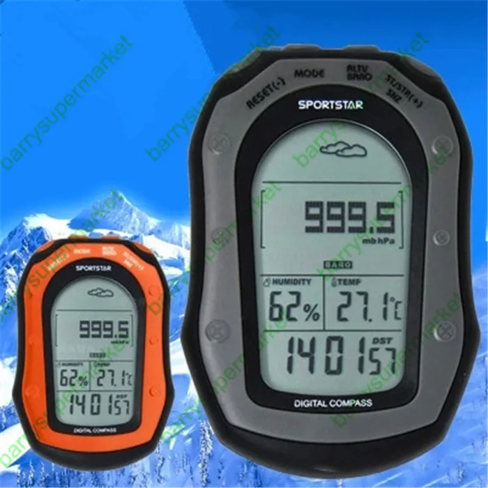 Handheld Weather Forecast Digital Compass Humidity Tester Meter Barometer Altimeter Chronograph Countdown Timer Thermometer
Handheld Weather Forecast Digital Compass Humidity Tester Meter Barometer Altimeter Chronograph Countdown Timer Thermometer