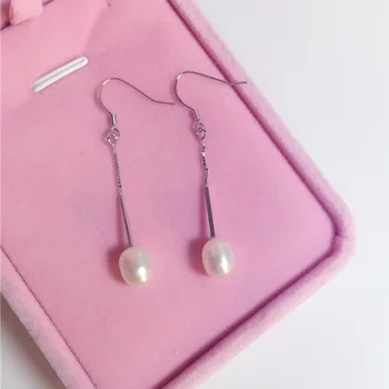 Real 925 Sterling Silver Women Drop Earrings Simple Designer Natural Pearl Dangle Earrings
Real 925 Sterling Silver Women Drop Earrings Simple Designer Natural Pearl Dangle Earrings