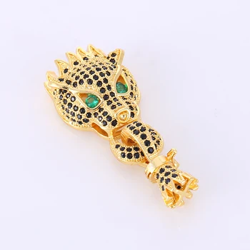 Fine Jewelry Connection & Clasps Leopard Head With Black CZ Beads Paved Jewelry Findings Fit For Pearl Necklace Bracelet Making
Fine Jewelry Connection & Clasps Leopard Head With Black CZ Beads Paved Jewelry Findings Fit For Pearl Necklace Bracelet Making
