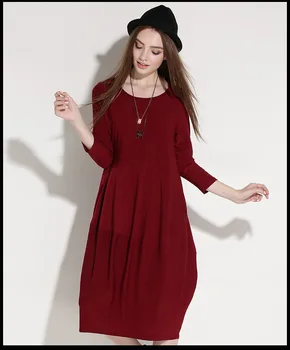 4XL women autumn dress plus size 2017 new european woman casual loose black knee length long sleeve spring female dress
4XL women autumn dress plus size 2017 new european woman casual loose black knee length long sleeve spring female dress