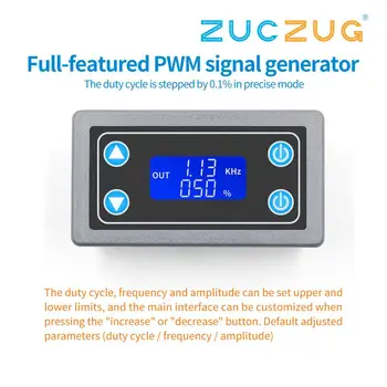 Full-function PWM pulse frequency duty cycle adjustable module square wave rectangular wave signal generator APWM
Full-function PWM pulse frequency duty cycle adjustable module square wave rectangular wave signal generator APWM