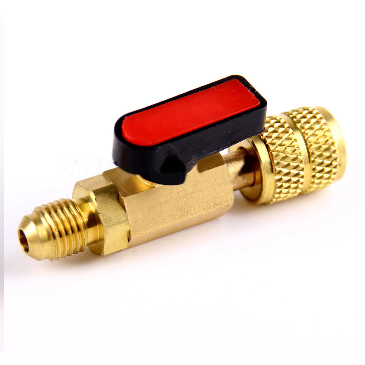 3pcs/lot HVAC Tools Gauges New 3 Color R410A Valves Refrigerant Adapter AC Charging Hoses Brass Mayitr Straight Ball Valves