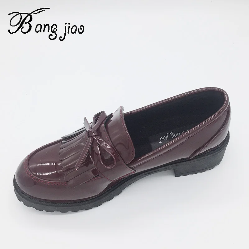 Women Low Heels Spring Autumn Women Shoes Fashion Tassels Patent Leather Platform Shoes For Woman Slip On Female Footwear
Women Low Heels Spring Autumn Women Shoes Fashion Tassels Patent Leather Platform Shoes For Woman Slip On Female Footwear