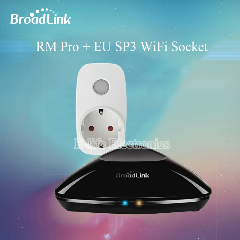 Original Broadlink RM2 RM PRO+ Universal Intelligent Remote Controller+SP3 EU/US Wifi Power Plug outlet,16A+timer Smart Home
Original Broadlink RM2 RM PRO+ Universal Intelligent Remote Controller+SP3 EU/US Wifi Power Plug outlet,16A+timer Smart Home