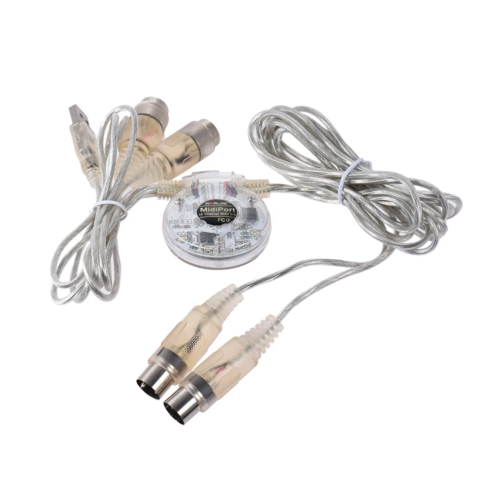 USB MIDI Interface Adapter Cable Cord Dual 5-Pin Male to Dual Female MIDI Plugs 2 Meter for Mac PC to Music Keyboard Connection
USB MIDI Interface Adapter Cable Cord Dual 5-Pin Male to Dual Female MIDI Plugs 2 Meter for Mac PC to Music Keyboard Connection