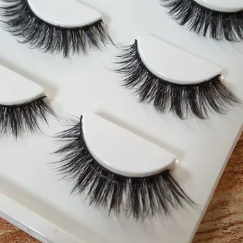 HBZGTLAD Sexy 100% Handmade 3D mink hair Beauty Thick False Fake Eye Lashes Eyelash