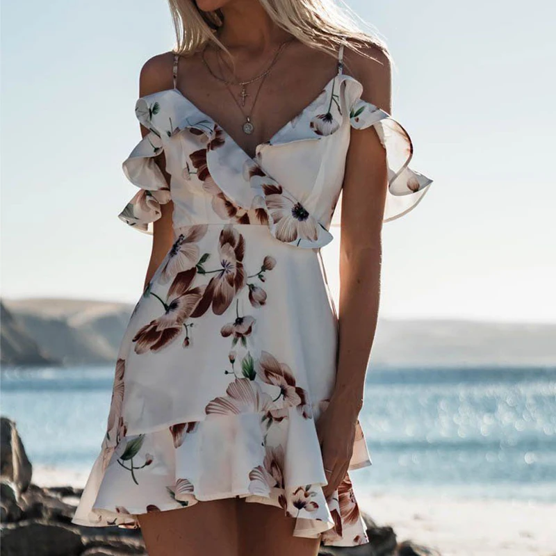 Meihuida 2019 Women's Boho Floral Dress Summer Beach Chiffon Mini DressSexy Ladies Holiday Sundress Party Vestido De Mujer
Meihuida 2019 Women's Boho Floral Dress Summer Beach Chiffon Mini DressSexy Ladies Holiday Sundress Party Vestido De Mujer