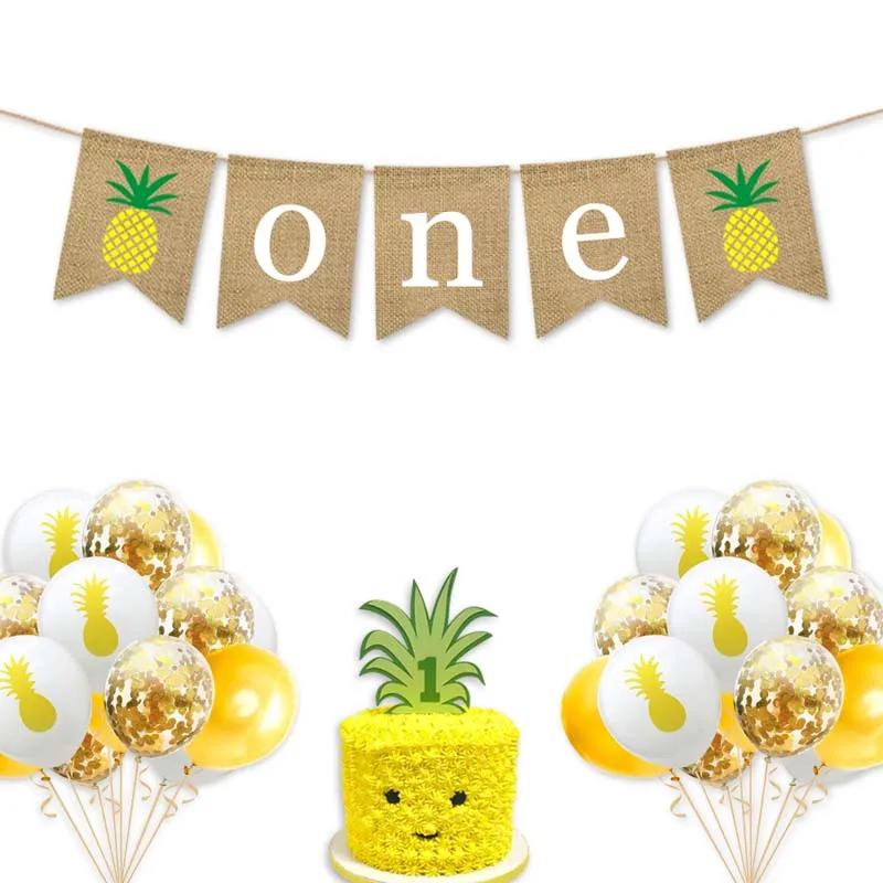 Baby 1st Birthday Banners Pineapple Tropic Hawaiian Bunting Garland Summer Luau Beach Party Birthday Party Hanging Decorations
Baby 1st Birthday Banners Pineapple Tropic Hawaiian Bunting Garland Summer Luau Beach Party Birthday Party Hanging Decorations